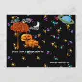 Cartes d'invitation TÊTES DE CITROUILLE D'HALLOWEE (Dos)