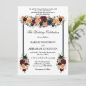 Cartes d'invitation traditionnelles pour mariage j (Debout devant)