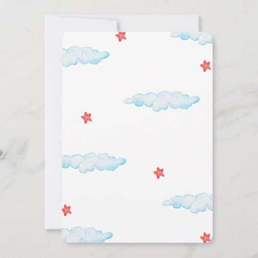 Cartes d'invitation Train (Dos)