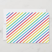 Cartes d'invitation typographiques arc-en-ciel pou (Dos)