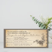 Cartes d'invitation typographiques vintage pour an (Debout devant)