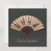 Cartes d'invitation vierges en éventail de bambou  (Dos)