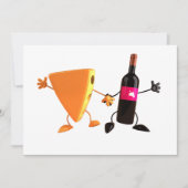 Cartes d'invitation vin et fromage (Devant)