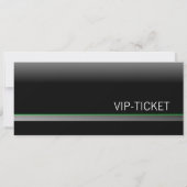 Cartes d'invitation VIP-TICKET (vert) (Dos)