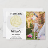 Cartes d'invitation Volleyball avec photo (Devant)