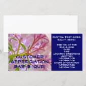 Cartes d'invitations Bar-B-Que d'appréciation des (Devant / Derrière)