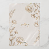 Cartes d'invitations de mariage (Verso)
