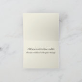 Cartes d'invitations de mariage de monogramme (Intérieur)