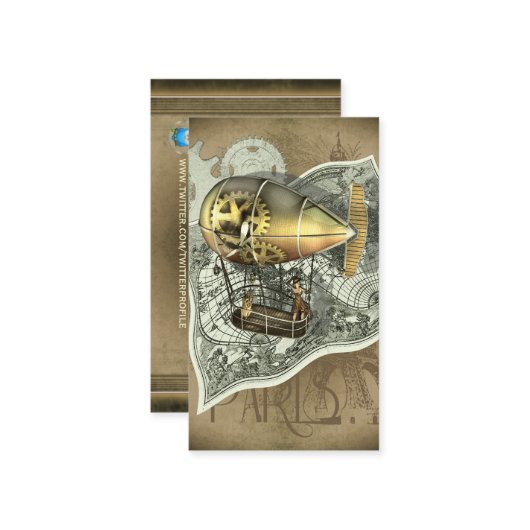 Cartes dirigeables de profil de visite d'air de (Devant/Arrière en situation)