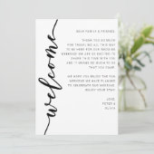 Cartes d'itinéraire du week-end Mariage de bienven (Debout devant)