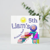 Cartes d'Ivitation du Mardi pour enfants (Debout devant)