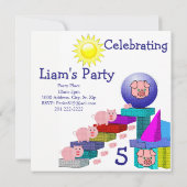 Cartes d'Ivitation du Mardi pour enfants (Dos)