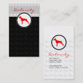 Cartes Doberman (Devant / Derrière)