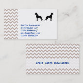 Cartes Dogue Allemand (Devant / Derrière)