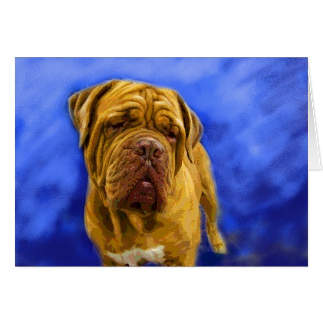 Cartes Dogue de Bordeaux (Devant horizontal)