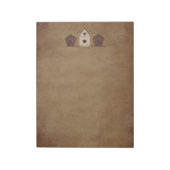 Cartes d'oiseaux primitives Grand Bloc-notes (Tourné)