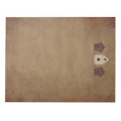 Cartes d'oiseaux primitives Grand Bloc-notes (Devant)