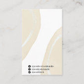 Cartes d'oreille Abstraites beiges (Dos)