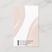 Cartes d'oreille Abstraites Pastel Rose (Dos)