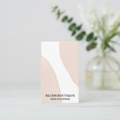 Cartes d'oreille Abstraites Pastel Rose (Debout devant)