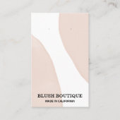 Cartes d'oreille Abstraites Pastel Rose (Devant)