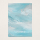 Cartes d'oreille Arrière - plan du ciel bleu d'été (Dos)