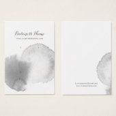 Cartes d'oreille Arrière - plan gris moderne (Devant & derrière)