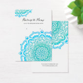 Cartes d'oreille Arrière - plan Mandala bleu turqu (Bureau)