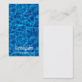 Cartes d'oreille Blue Water Design (Devant / Derrière)