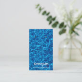 Cartes d'oreille Blue Water Design (Debout devant)