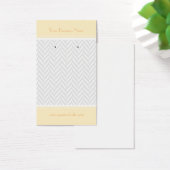Cartes d'oreille Crème Gris Gris Gris Herringbone (Bureau)