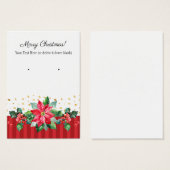 Cartes d'oreille de Noël (Devant & derrière)