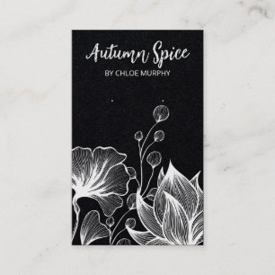 Cartes d'oreille en noir à thème nature