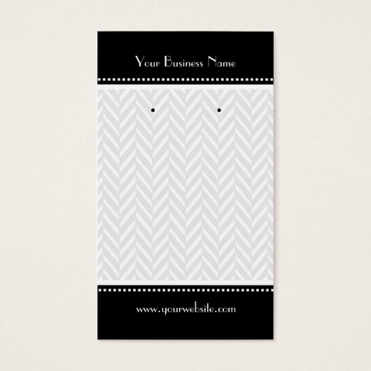 Cartes d'oreille en os de cerf noir et blanc (Devant)