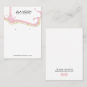 Cartes d'oreille en résine époxy (Devant / Derrière)