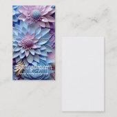 Cartes d'oreille Motif 3D Fleurs Pastel (Devant / Derrière)