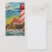 Cartes d'oreille Motif 3D Lighthouse (Devant / Derrière)