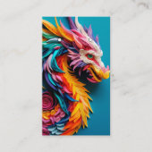 Cartes d'oreille Motif Dragon 3D (Devant)