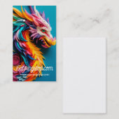 Cartes d'oreille Motif Dragon 3D (Devant / Derrière)