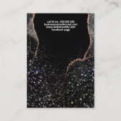 Cartes D'Oreille Noir Et Or Rose Gris (Dos)