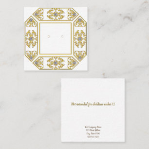 Cartes d'oreille personnalisées Filigree géométriq