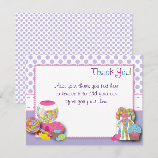 Cartes douces de Merci de célébration (Devant / Derrière)