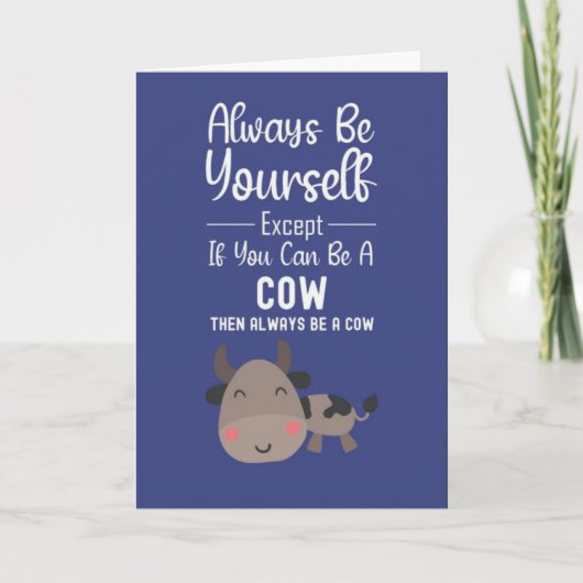 Cartes drôles d'amour pour vaches Mignon Humour d' (Devant)