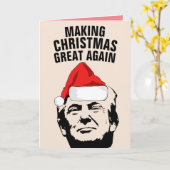 CARTES DRÔLES DE BIENVENUE À TRUMP, RENDRE L'AMÉRI (Fleur jaune)