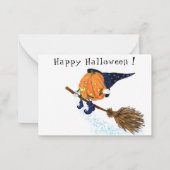 Cartes drôles de citrouilles d'Halloween (Dos)