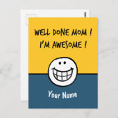 Cartes drôles de fête des mères Maman (Devant / Derrière)