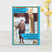 Cartes drôles de fête des pères (Fleur jaune)