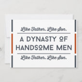 Cartes drôles de fête des pères de fils (Devant)