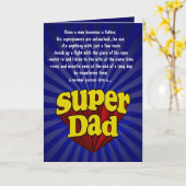 Cartes drôles de fête des pères, papa superbe (Fleur jaune)