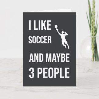 Cartes drôles de gardien de but de football Humour